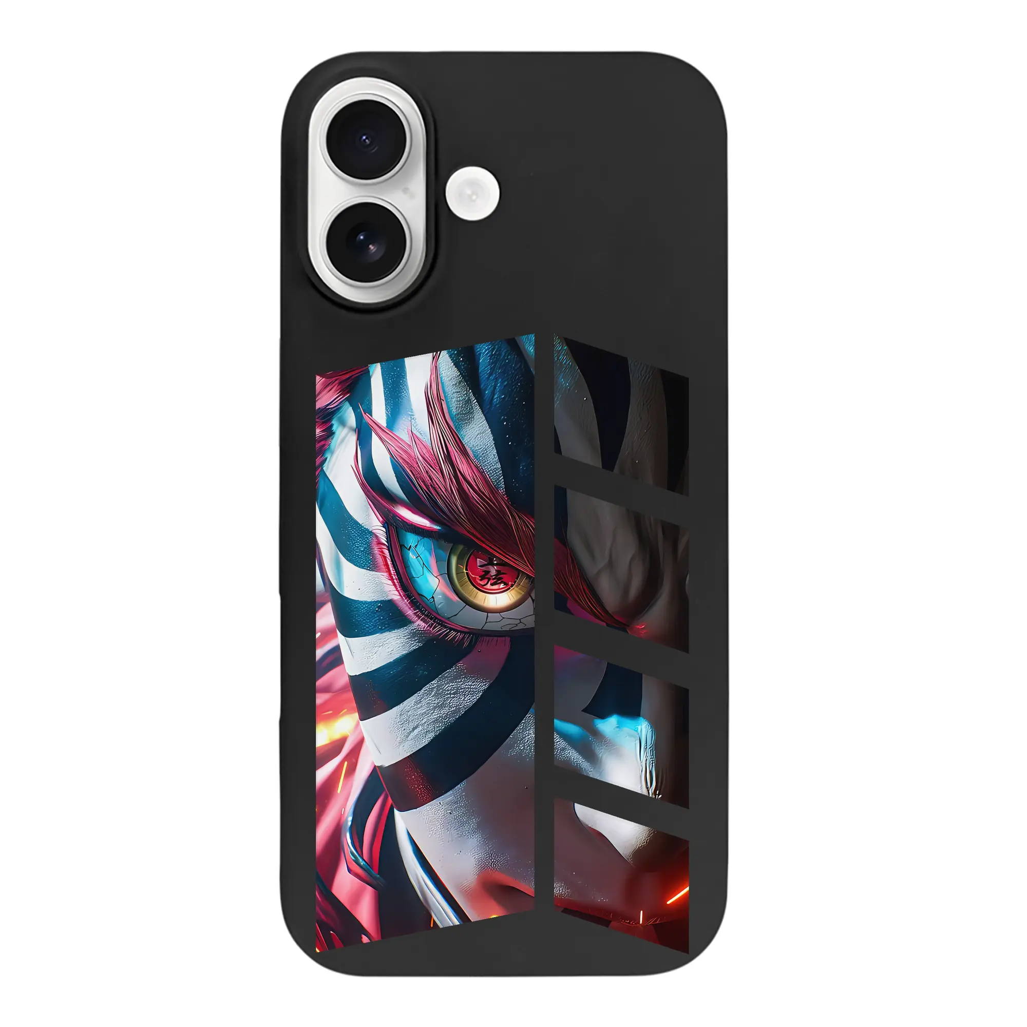 鬼滅の刃 グッズ,猗窩座 - iPhone 17 シリーズ シリコンケース 薄型 耐衝撃 指紋防止 ソフトタッチカバー 精密フィット 傷防止 保護ケース iPhone 17/17 Air/17 Pro/17 Pro Max 対応